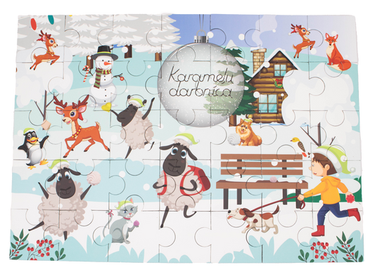 Ziemassvētku puzle - Karameļu darbnīca