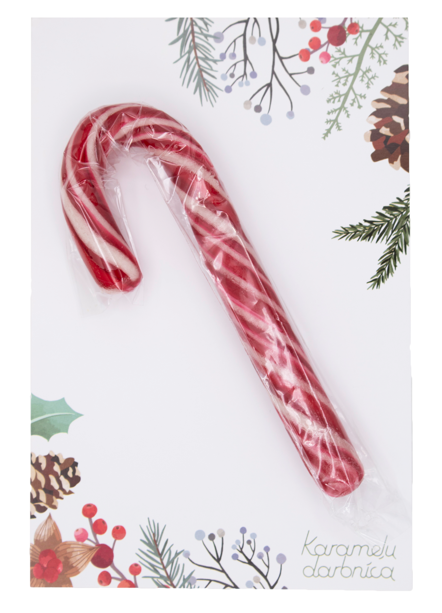 Apsveikuma kartīte "Merry Christmas" - Karameļu darbnīca