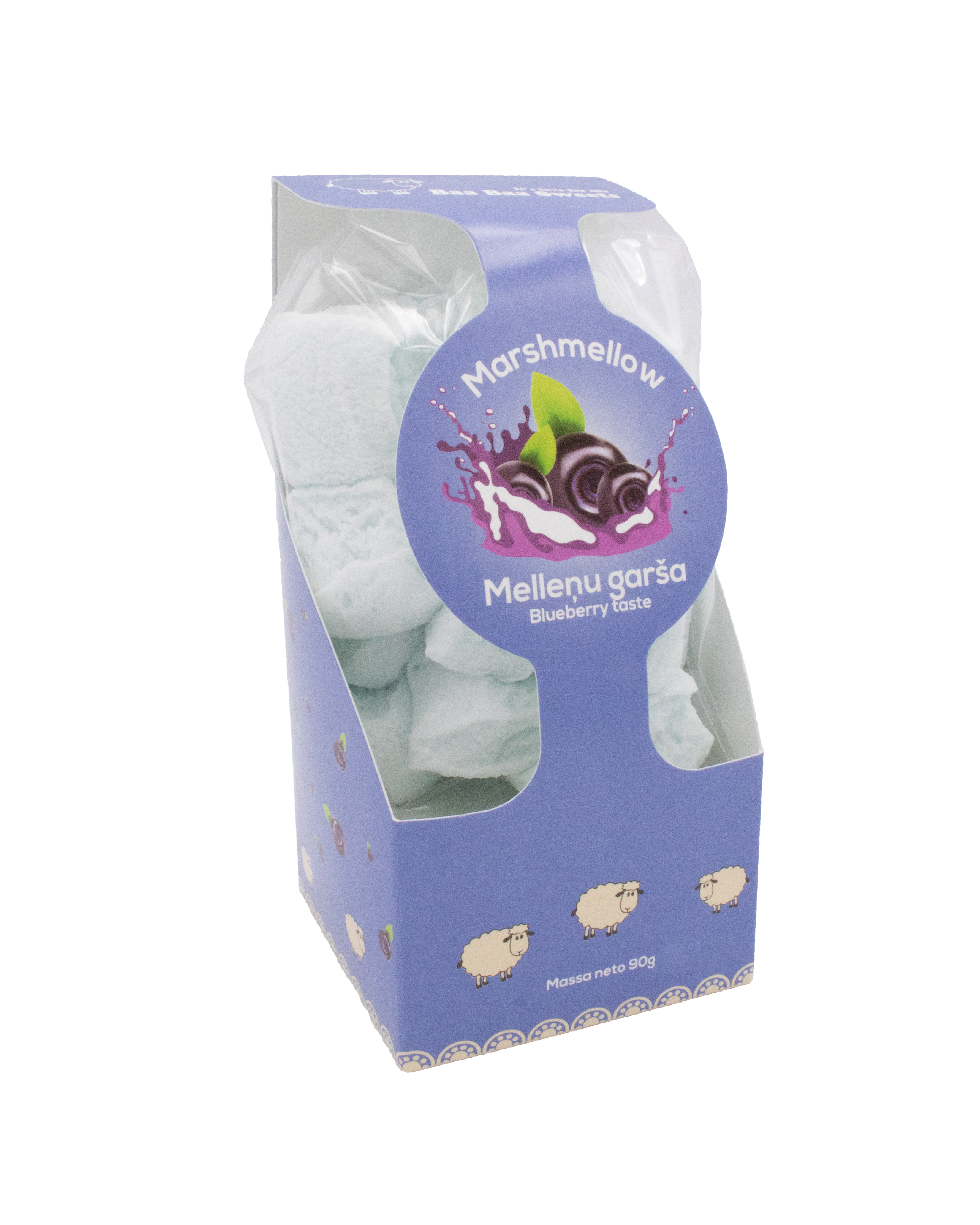 Putotā augļu-ogu konfekte Marshmallow - Karameļu darbnīca