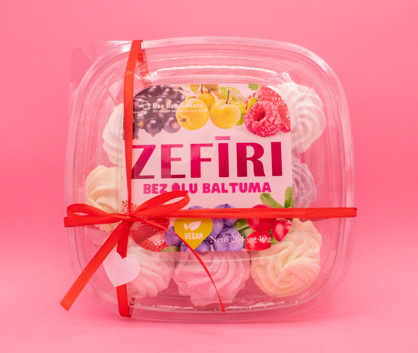 Valentīdienas vegānu zefīrs - Karameļu darbnīca