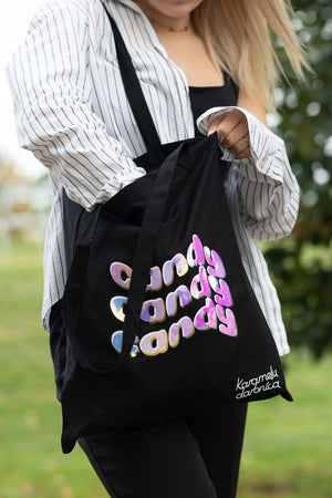Auduma soma "Candy" - Karameļu darbnīca
